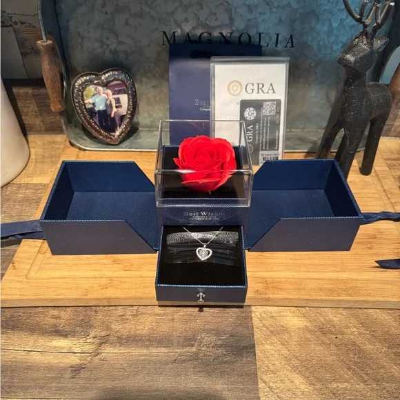 #270 Over 2 ctw heart halo Moissanite gift ready necklace - Picture 1 of 9